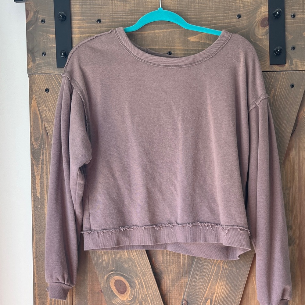 Open back sweatshirts
